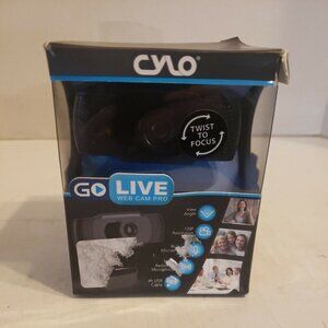 Go Live Web Cam Pro Camera Noise Reduction Mic Adjustable Arm Cylo Streaming